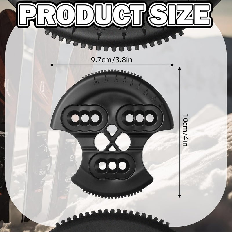 LaRandom 4 Sets Flex 3D Hinge Discs Black Flex Bindings for Snowboard Binding, Ski Binding and Other Winter Sports Equipment with Hinge Systems - Image 2